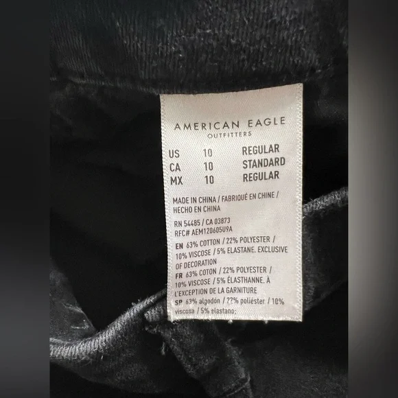 American Eagle Outfitters Black Skinny Distressed Jeans - Picture 4 of 4